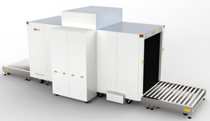 Escáner de inspección de carga de rayos X de doble vista con dos generadores para escaneo de seguridad de carga de paletas de aeropuerto